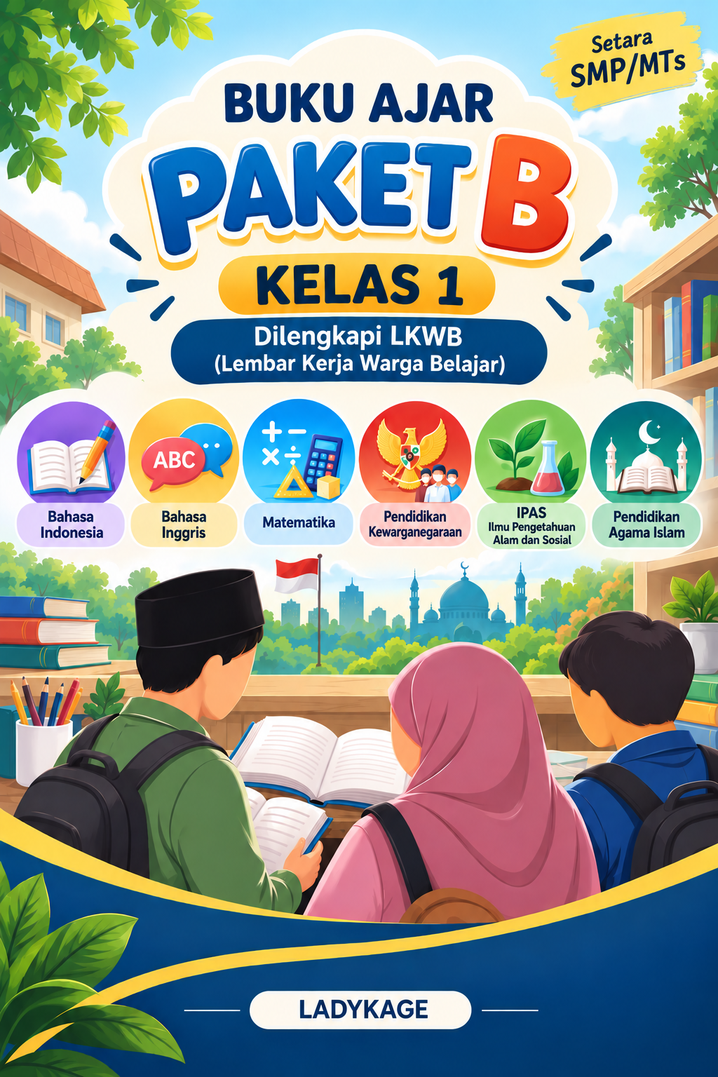 Buku Ajar Paket B Kelas 1 Dilengkapi LKWB (Lembar Kerja Warga Belajar) Buku Ajar Paket B Kelas 1 Dilengkapi LKWB (Lembar Kerja Warga Belajar)